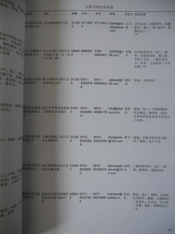 中國衛(wèi)浴企業(yè)黃頁可開展精準營銷，電話營銷、郵件營銷、傳真營銷等等多管齊下，圓您銷售冠軍夢
