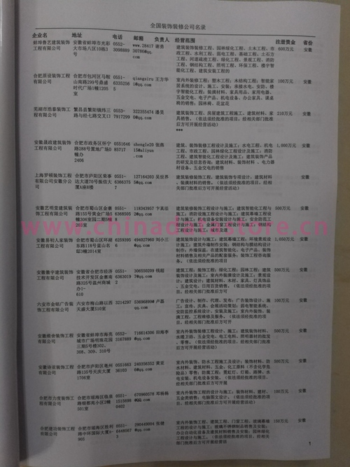 中國裝飾裝修企業(yè)黃頁可開展精準(zhǔn)營銷，電話營銷、郵件營銷、傳真營銷等等多管齊下，圓您銷售冠軍夢