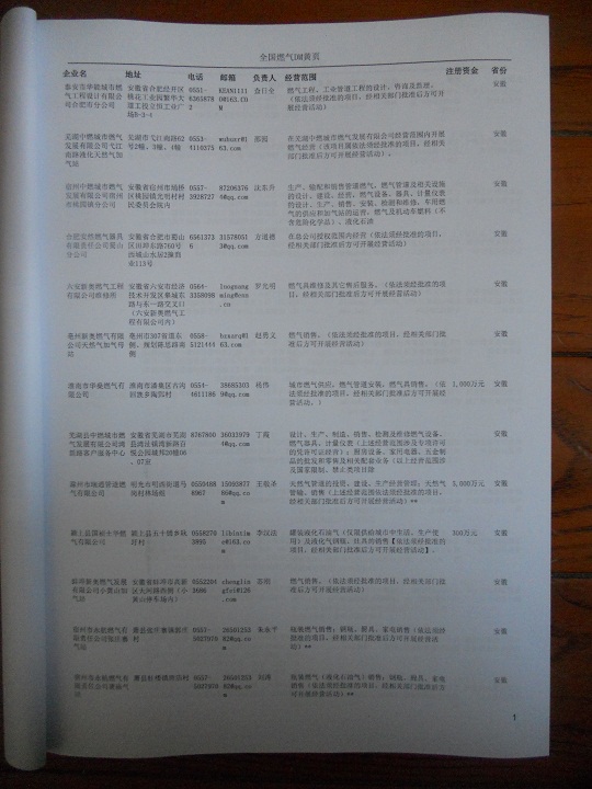 中國燃?xì)馄髽I(yè)黃頁可開展精準(zhǔn)營銷，電話營銷、郵件營銷、傳真營銷等等多管齊下，圓您銷售冠軍夢